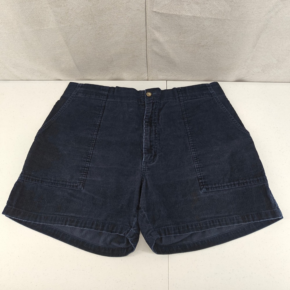Vintage Towncraft Corduroy Shorts Mens W38 I5 Navy Blue Casual Utility Outdoors
